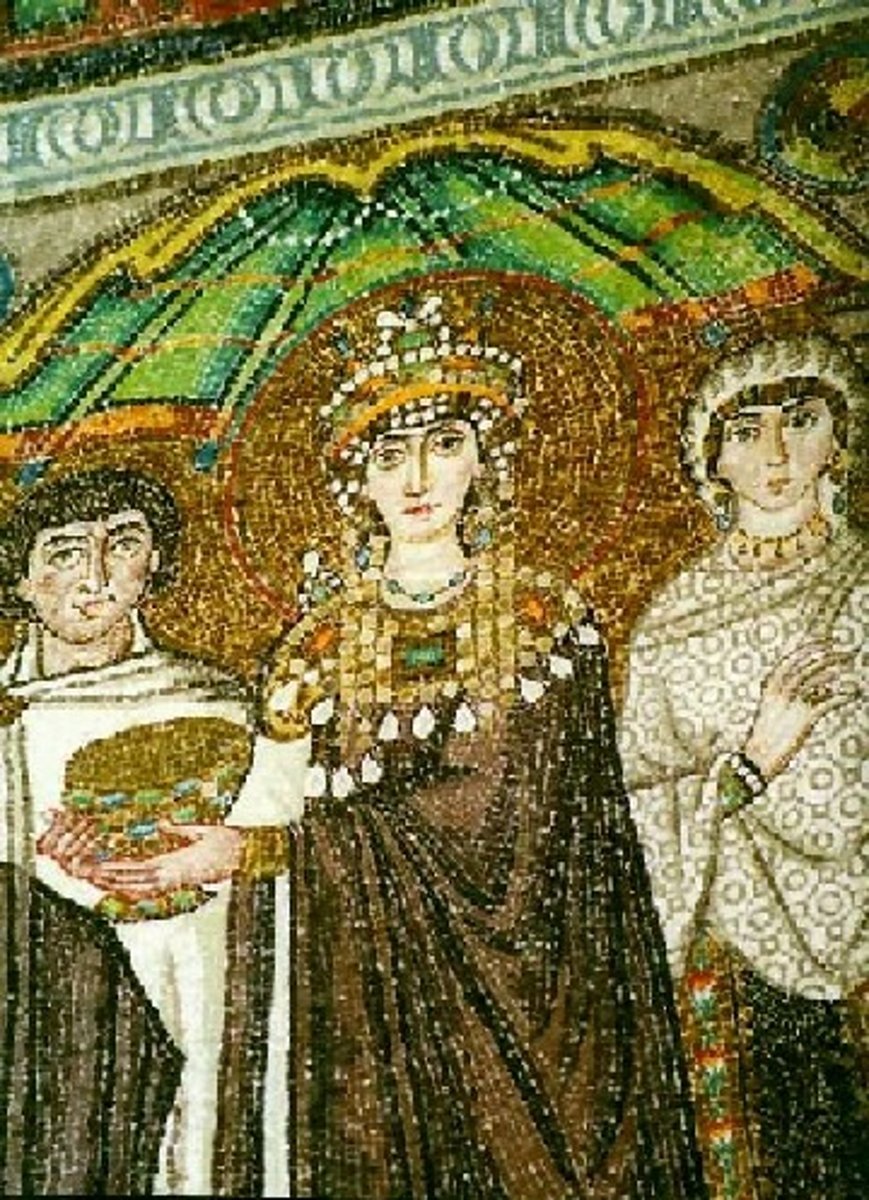 <p>the wife of Justinian, she helped to improve the status of women in the Byzantinian Empire and encouraged her husband to stay in Constntinople and fight the Nike Revolt.</p>