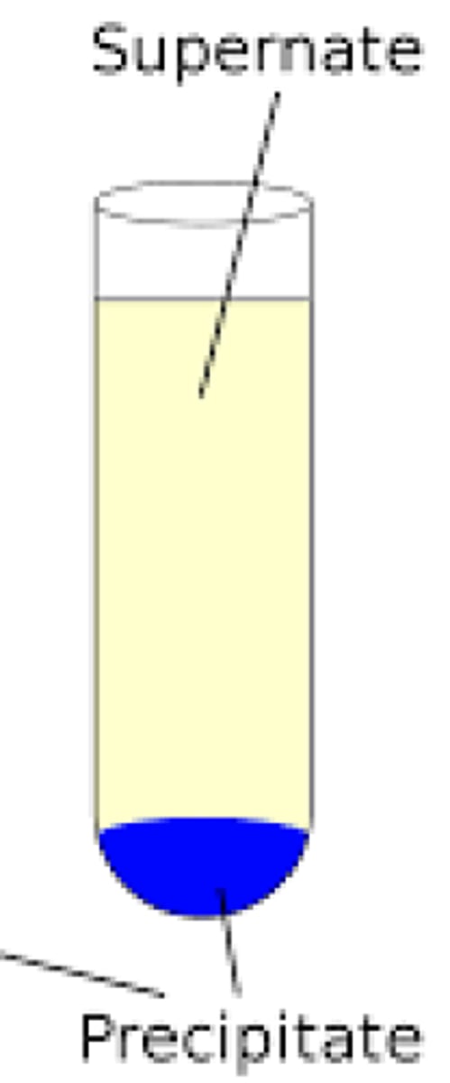 <p>the liquid above the solid in a mixture of liquid and undissolved solid</p>