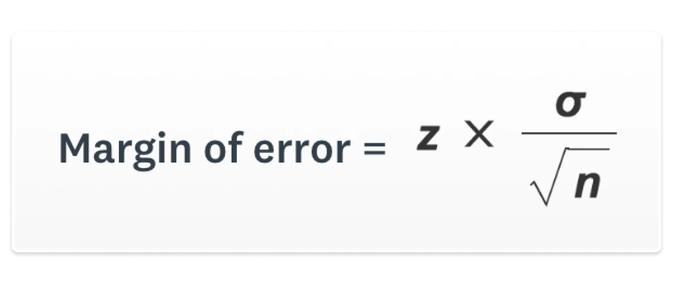 <p>-refers to margin of error</p>