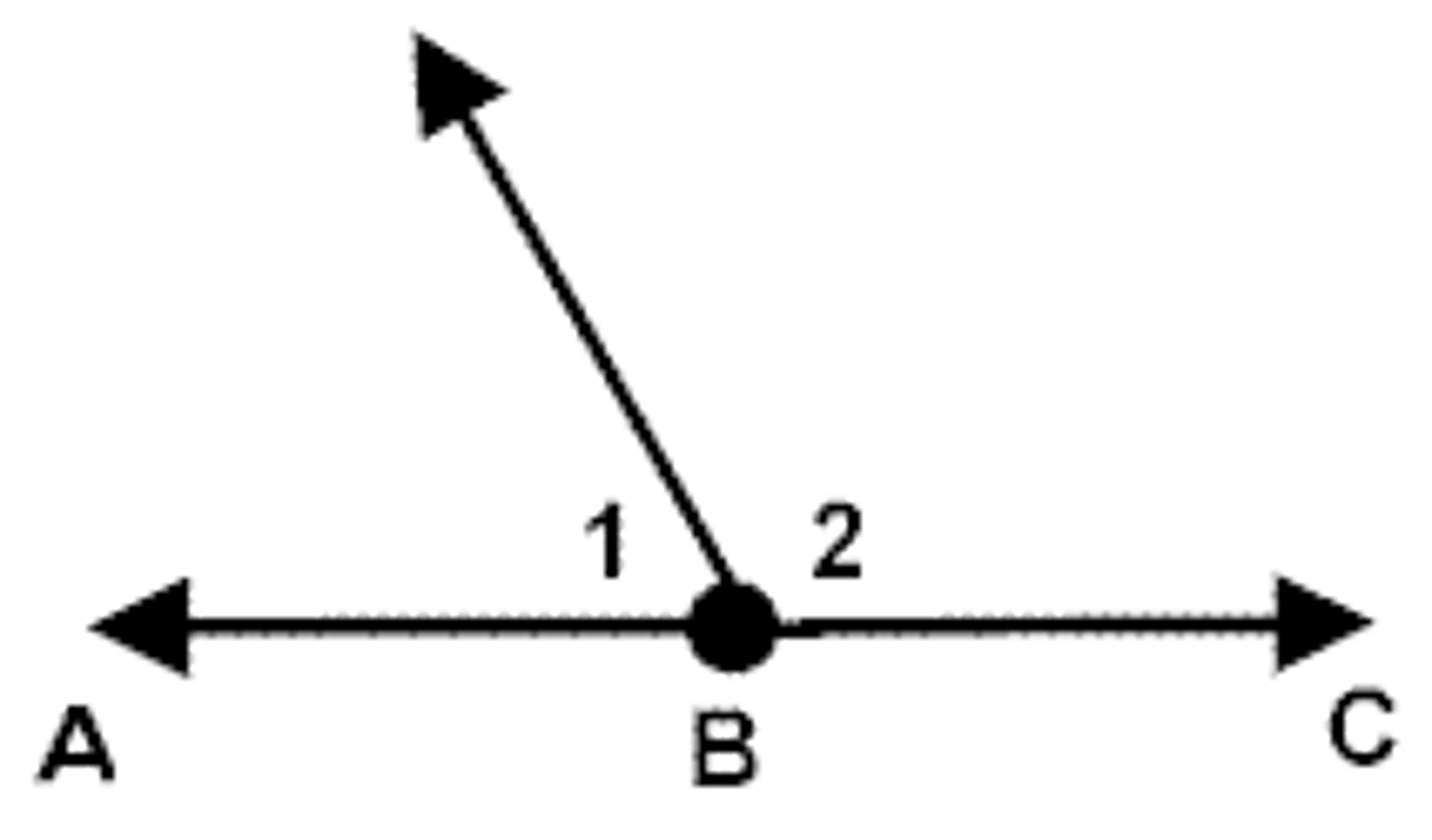 <p>If two angles form a linear pair, then they are supplementary angles.</p>