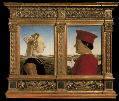 <p><span>Piero della Francesca, <em>Battista Sforza and Federico da Montefeltro</em>, c. 1474</span></p>