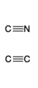 <p>CC triple bond, CN triple bond</p>