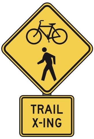 <p>What Does This Sign Mean?: Multi-use Path Crossing</p>