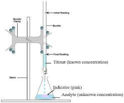 <p>measure out an exact volume of sodium hydroxide solution with a bulb pipette</p><p>attach safety fillers to top of pipette and place it in solution - suck up solution into pipette until the bottom of the meniscus reaches the 25cm³ line</p><p>drop solution into conical flask</p><p>pour sulphuric acid into burette using a funnel until the bottom of the meniscus reaches the 0 line</p><p>place conical flask underneath the burette</p><p>add some pH indicator e.g. methyl orange into acid (where it appears yellow)</p>