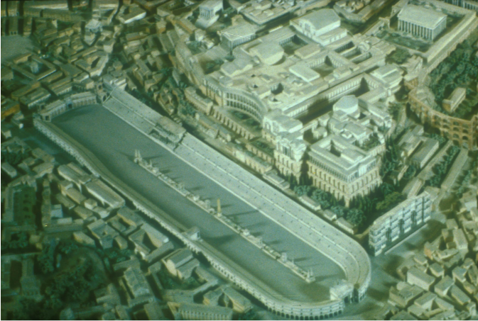 <p>A model of the Circus Maximus</p>