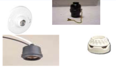 <p><span>devices that hold and<strong> </strong>protect the lamp. These come in many designs and sizes. They are classified as flush, hanging (weather proof/chain) and surface types. </span></p>