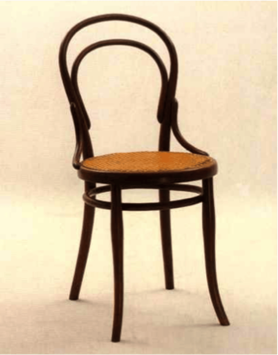 <p>Material: bent wood</p><p>Dimensions:</p><p>16.25" x 20.5" x 33.25"</p><p>Seat H: 18.25"</p>