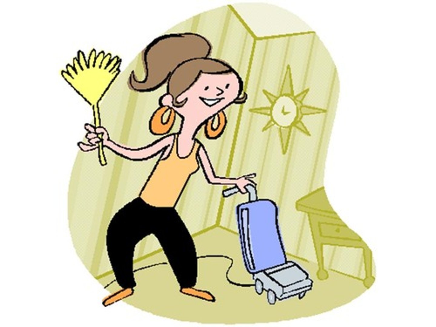 <p>(he/she) cleans</p>