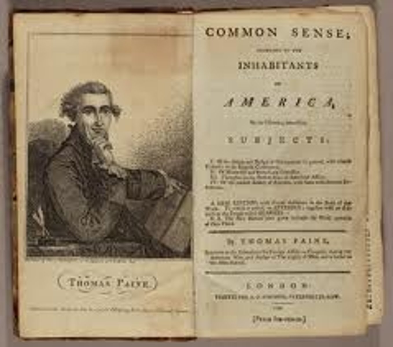 <p>Pamphlet that encouraged the Colonists to fight the British, helped establish the Declaration of Independence</p>
