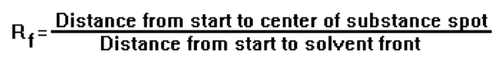 <p>stronger the attraction between the solute and the solvent front is, the larger the Rf value will be</p>