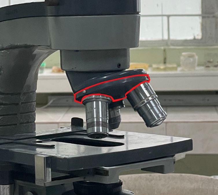 <p>Identify the microscope part</p>