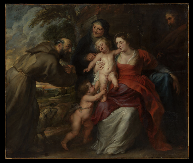 <p>The Holy Family with Saints Francis and Anne and the Infant Saint John the Baptist (Peter Paul Rubens)</p>