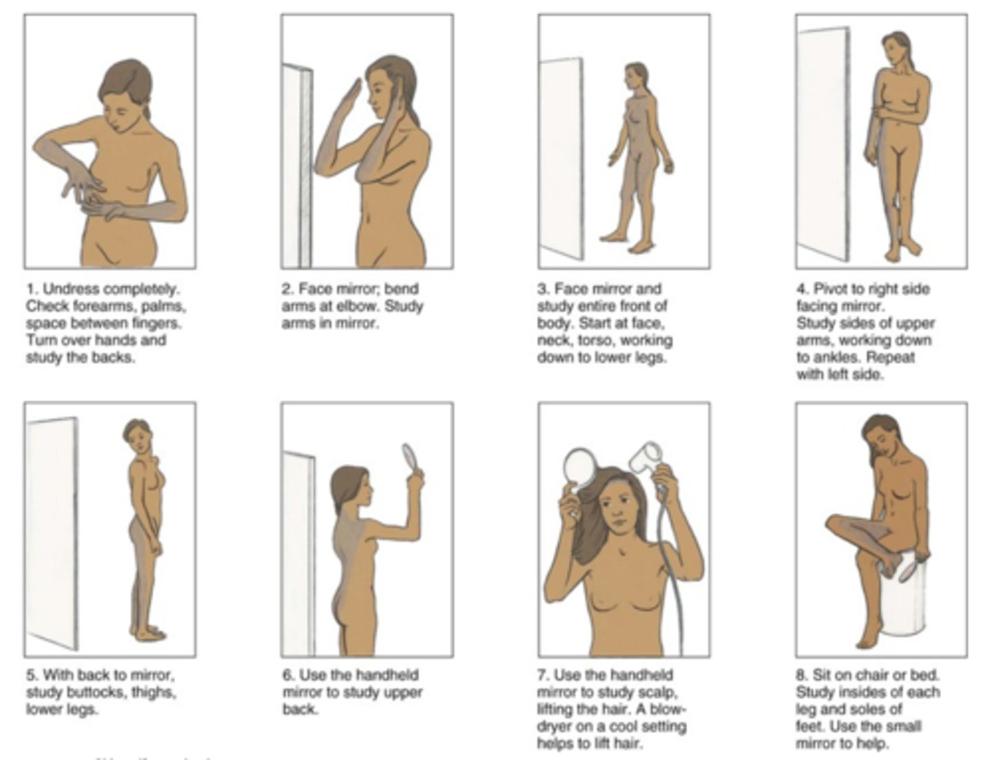 <p>Self-skin examination</p>
