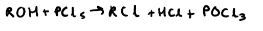 <p>PCl<sub>5</sub> test</p>