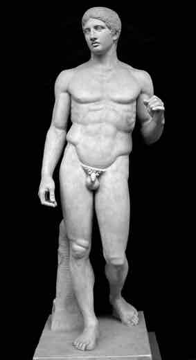 <p>The Doryphoros (Spear-bearer)</p><p>Height? Date? Material? Location?</p>