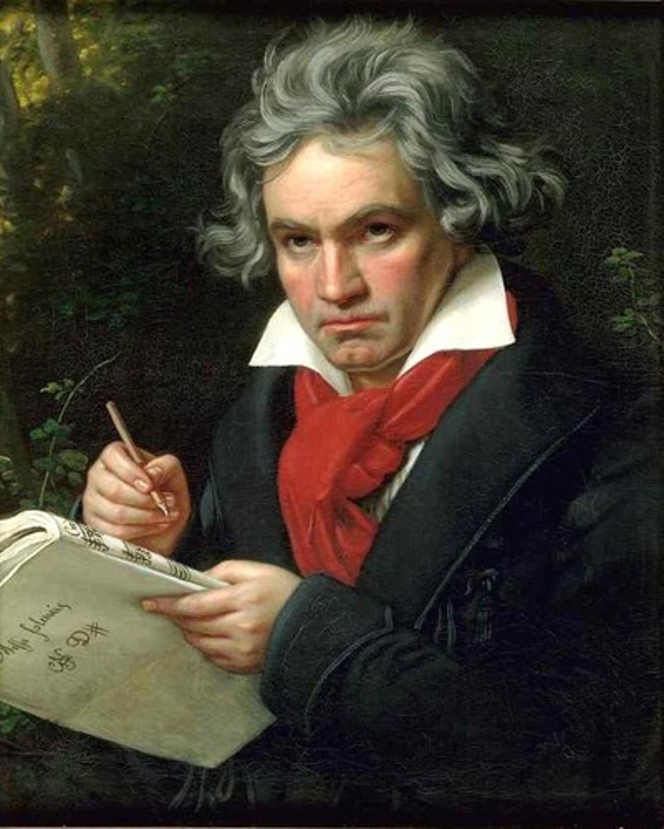 <p>a male composer</p>
