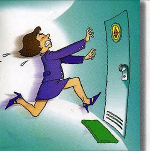 <p>A strong need or urge to urinate, but leakage occurs before the client gets to the toilet.</p>