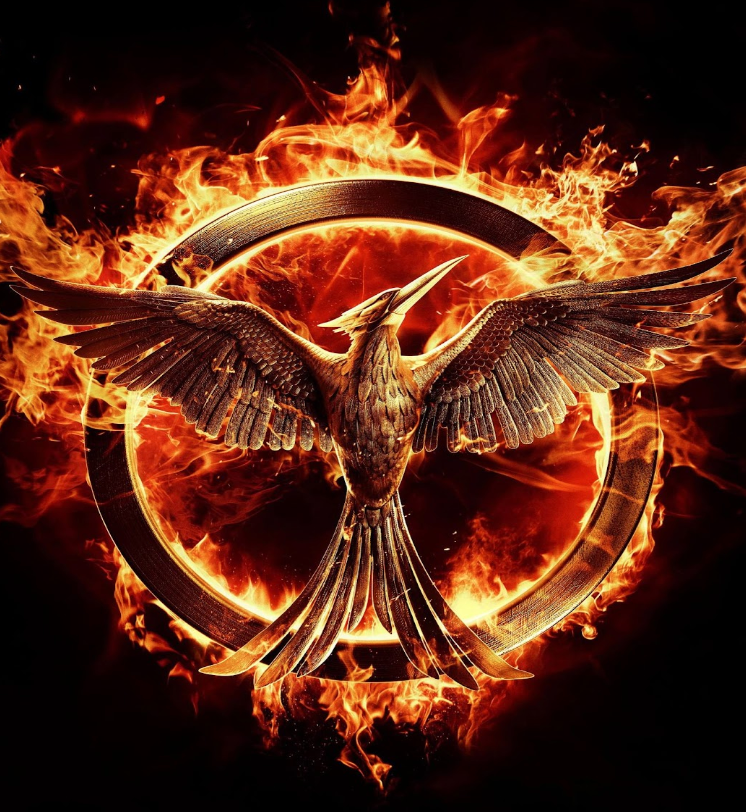 <p>The mockingjay in the Hungers Games represents defiance and rebellion.</p>