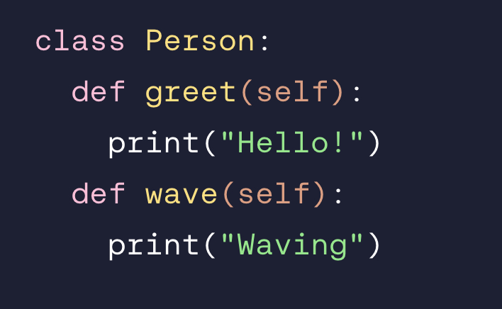 <p>How can we customize a C⁠o⁠w⁠b⁠o⁠y⁠ ' to have the same functionality as P⁠e⁠r⁠s⁠o⁠n⁠ except g⁠r⁠e⁠e⁠t⁠(⁠)⁠ prints ‘H⁠o⁠w⁠d⁠y⁠!⁠’ ?</p>