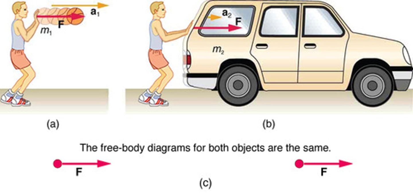 <p>Acceleration is directly proportional to the net external force acting on a system.</p>