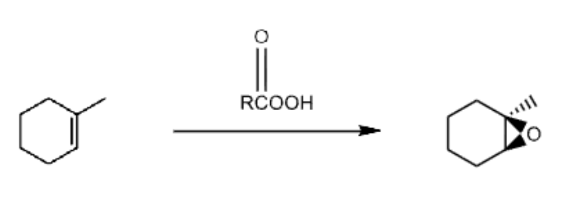 <p>RCO<sub>3</sub>H </p><p>Product: O</p><p>Syn/Cys</p>