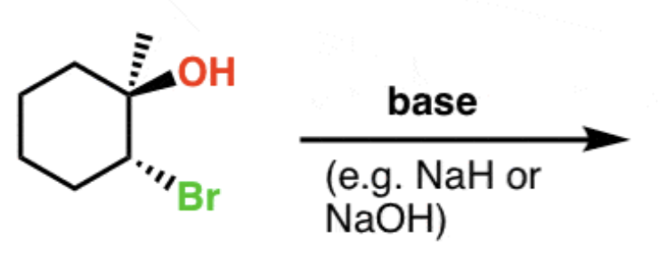 <p>Epoxide formation from halohydrins</p>