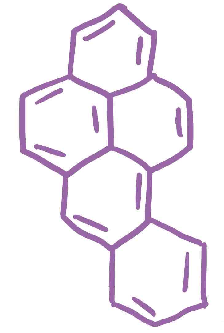 <p>5 benzene rings </p>