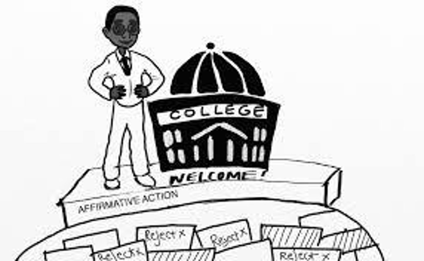 <p>college admissions can consider race when it comes to an individual's experience, but they should be treated on their experiences, not on the basis of race</p>