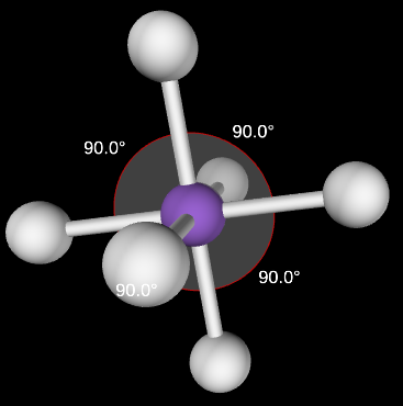 <p>octahedral</p><p>90</p>