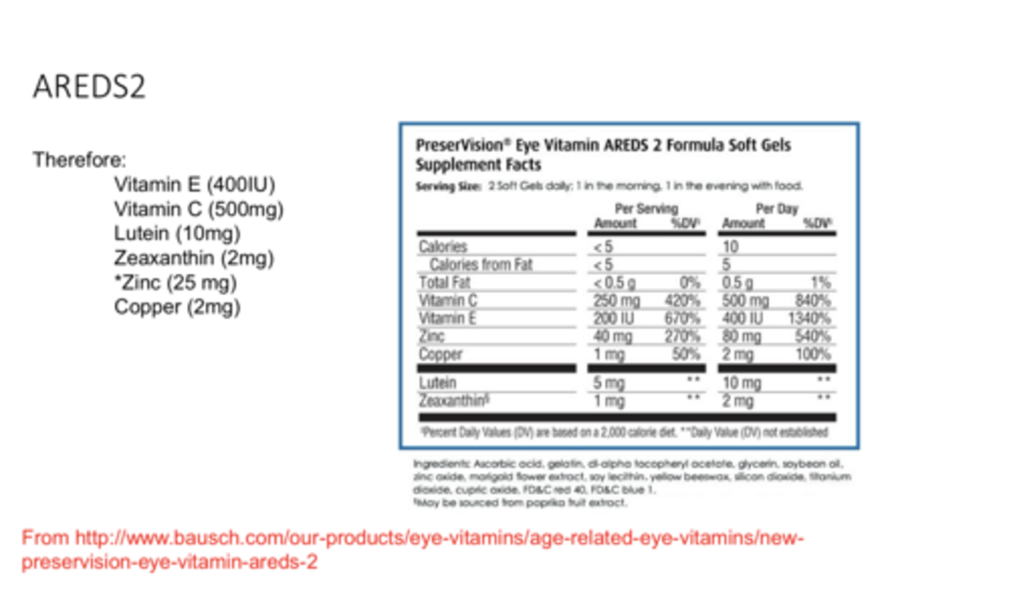 <p>AREDS2 formulation (Pic)</p>