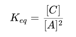 <p>(B is a liquid, so it is excluded from the expression.)</p>