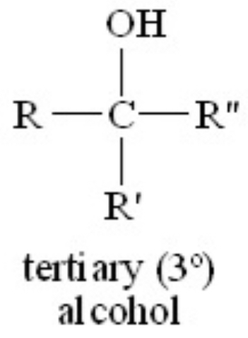 <p>the center carbon is attached to <mark data-color="red">three</mark> alkyl groups</p>