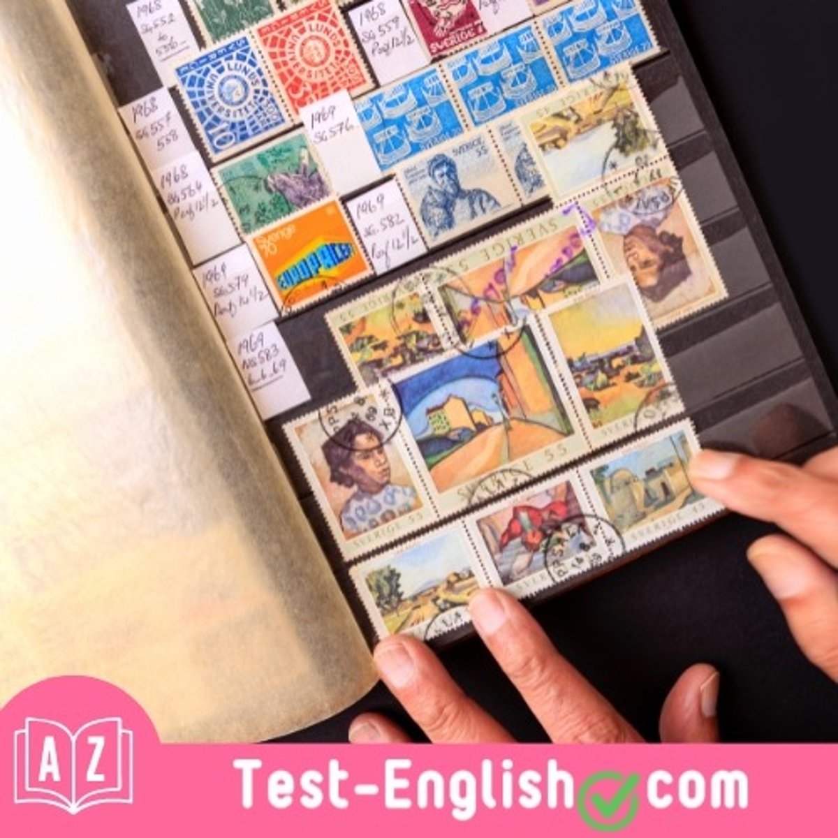 <p>John enjoys _____ things such as stamps and old postcards.</p>