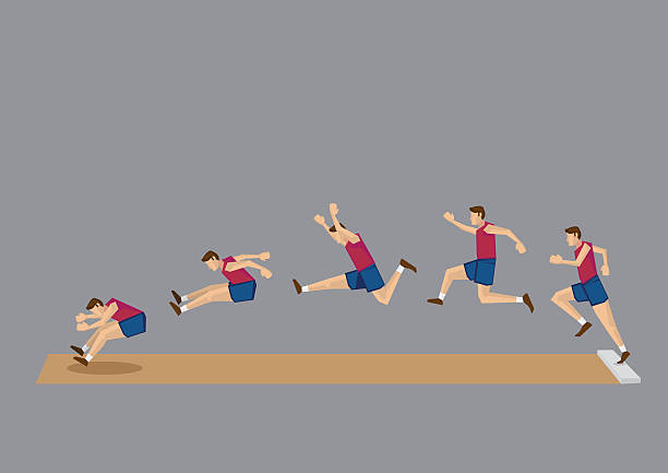 <p>Prueba atlética donde el atleta corre una corta distancia y salta para lograr la mayor distancia horizontal en una caja de arena.</p>
