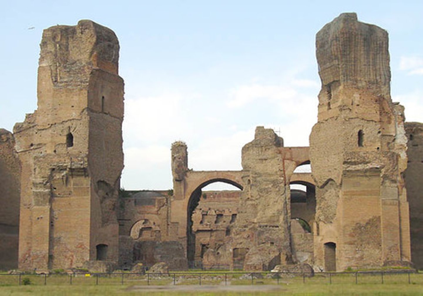<p>Built by Emp. Caracalla to please his citizens (vicious ruler) large pools, spas, gym, gardens...basically ancient country clubs for citizens to relax in luxury</p>