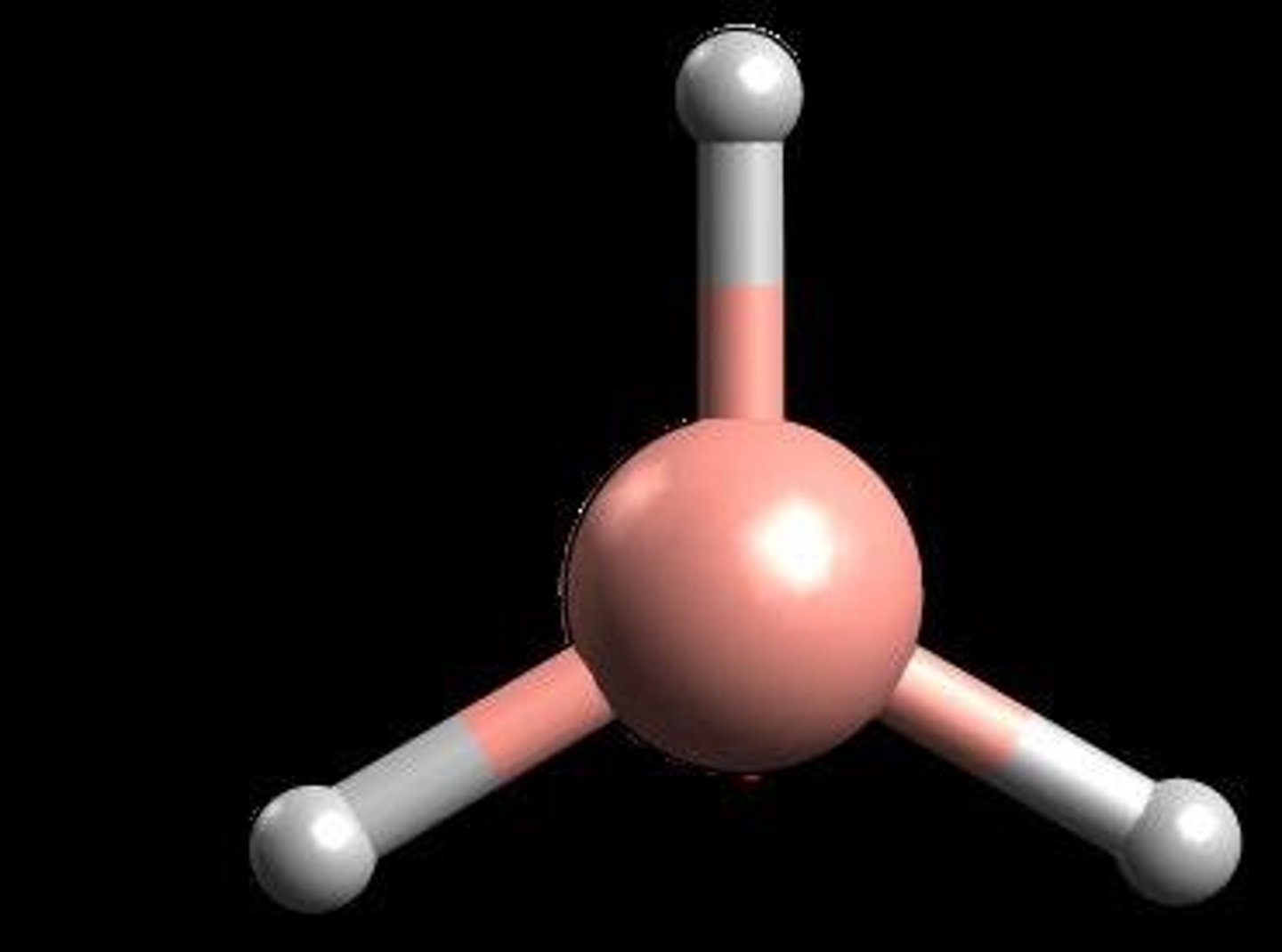 <p>A three-dimensional model using spheres and rods to represent molecules.</p>