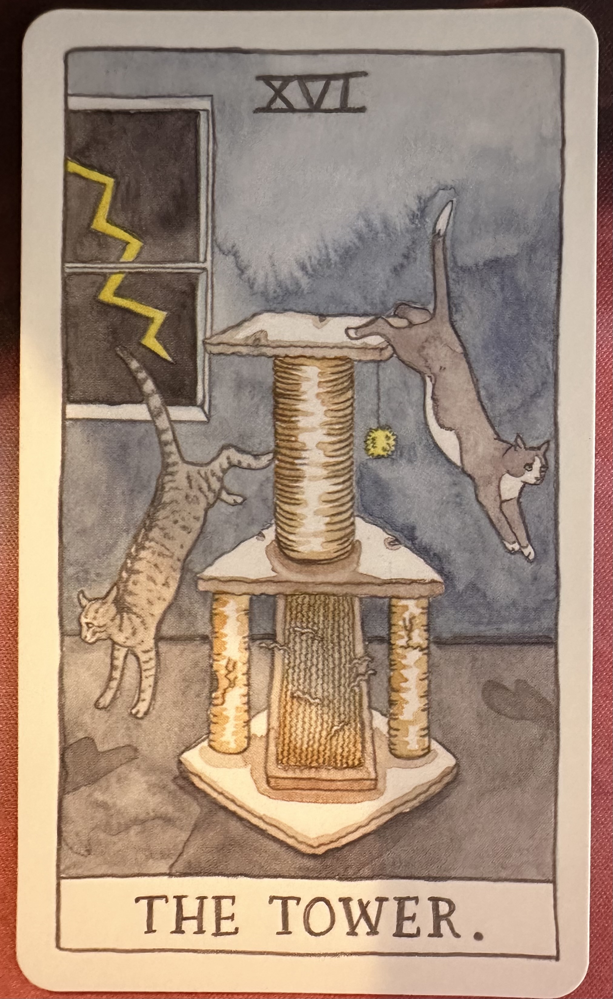 <p>The Tower (XVI) Upright</p>
