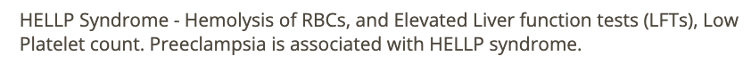 <p>c) low platelet + increased LFTs  </p>