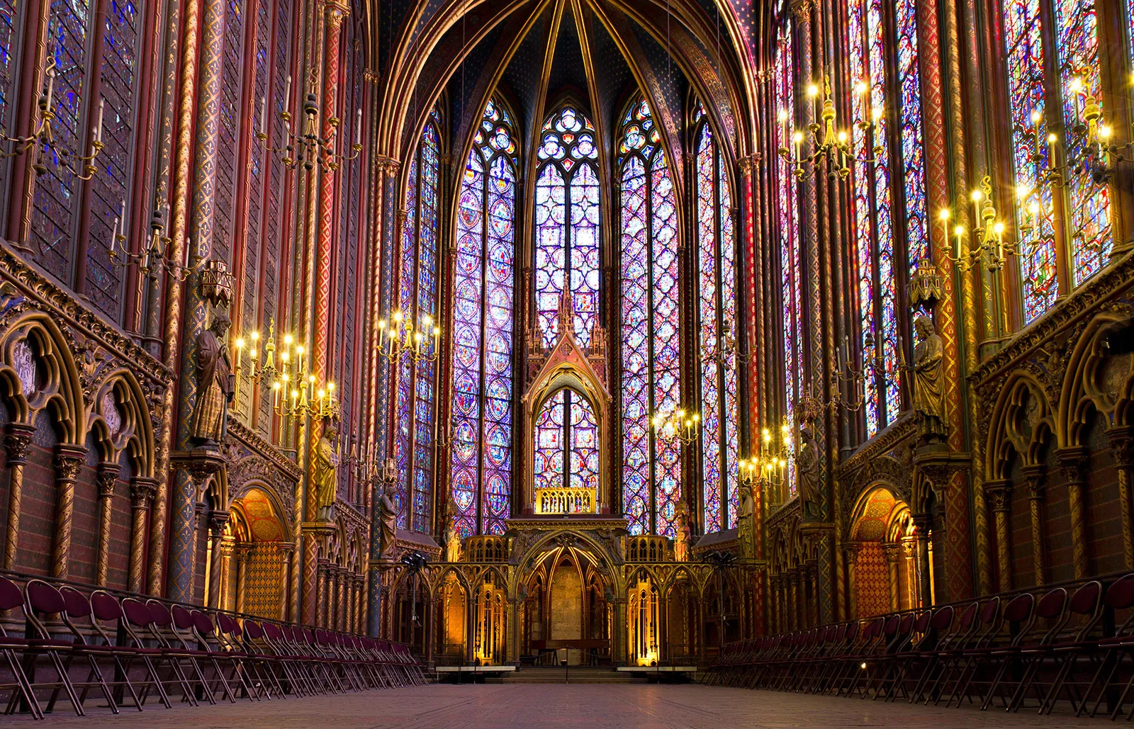 <p>Sainte-Chapelle, 1248, France</p>