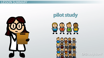 <p>pilot studies meaning</p>