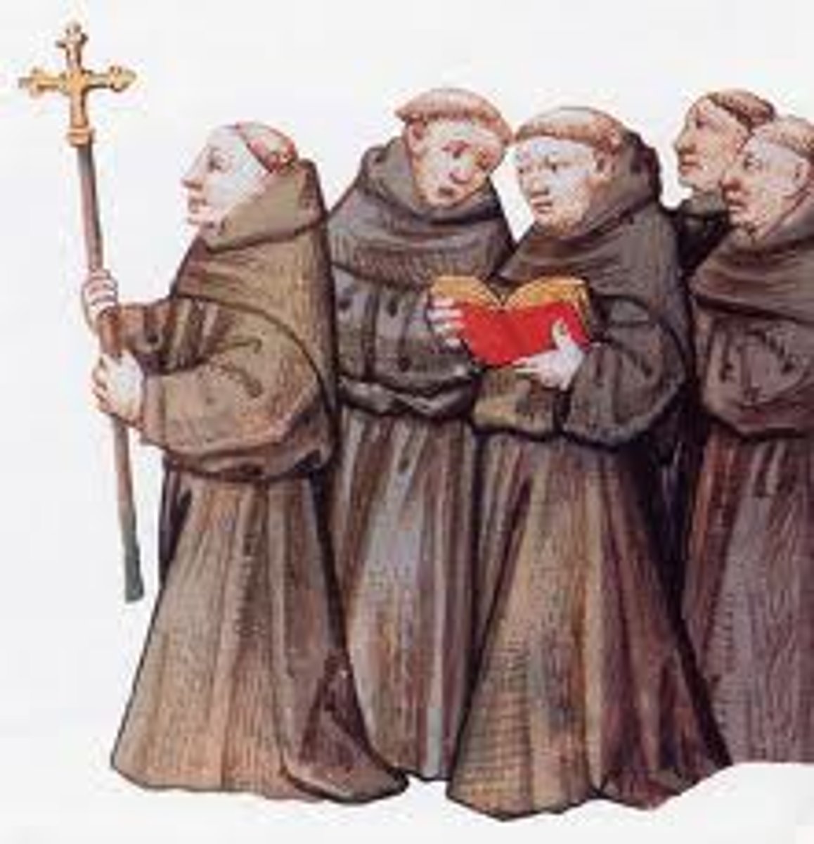 <p>Colour associated with humility and modesty; often used by monastic clergy</p>