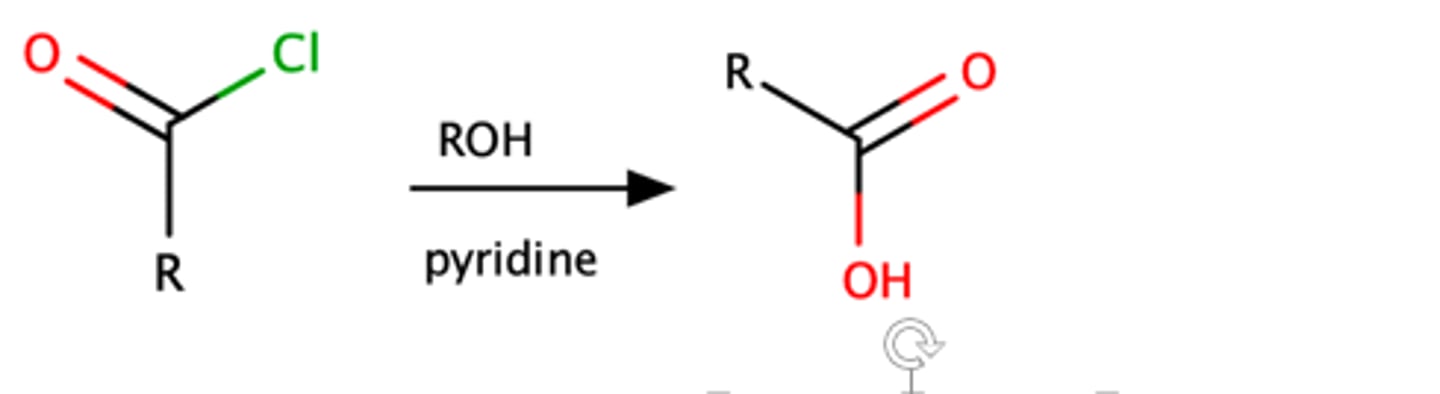 <p>RCOOH</p><p>Steric effects</p><p>Mechanism pg: 918</p>