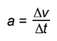 <p>acceleration</p>