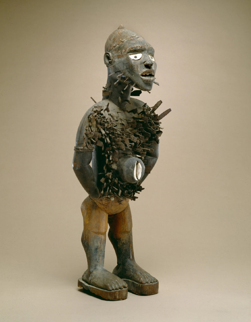 <p>Power Figure (Nkisi n’kondi) - late 19th century</p>
