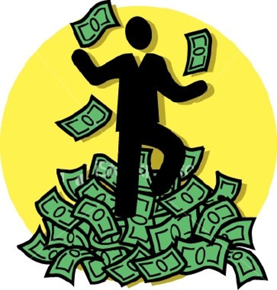 <p>wealth or success</p>