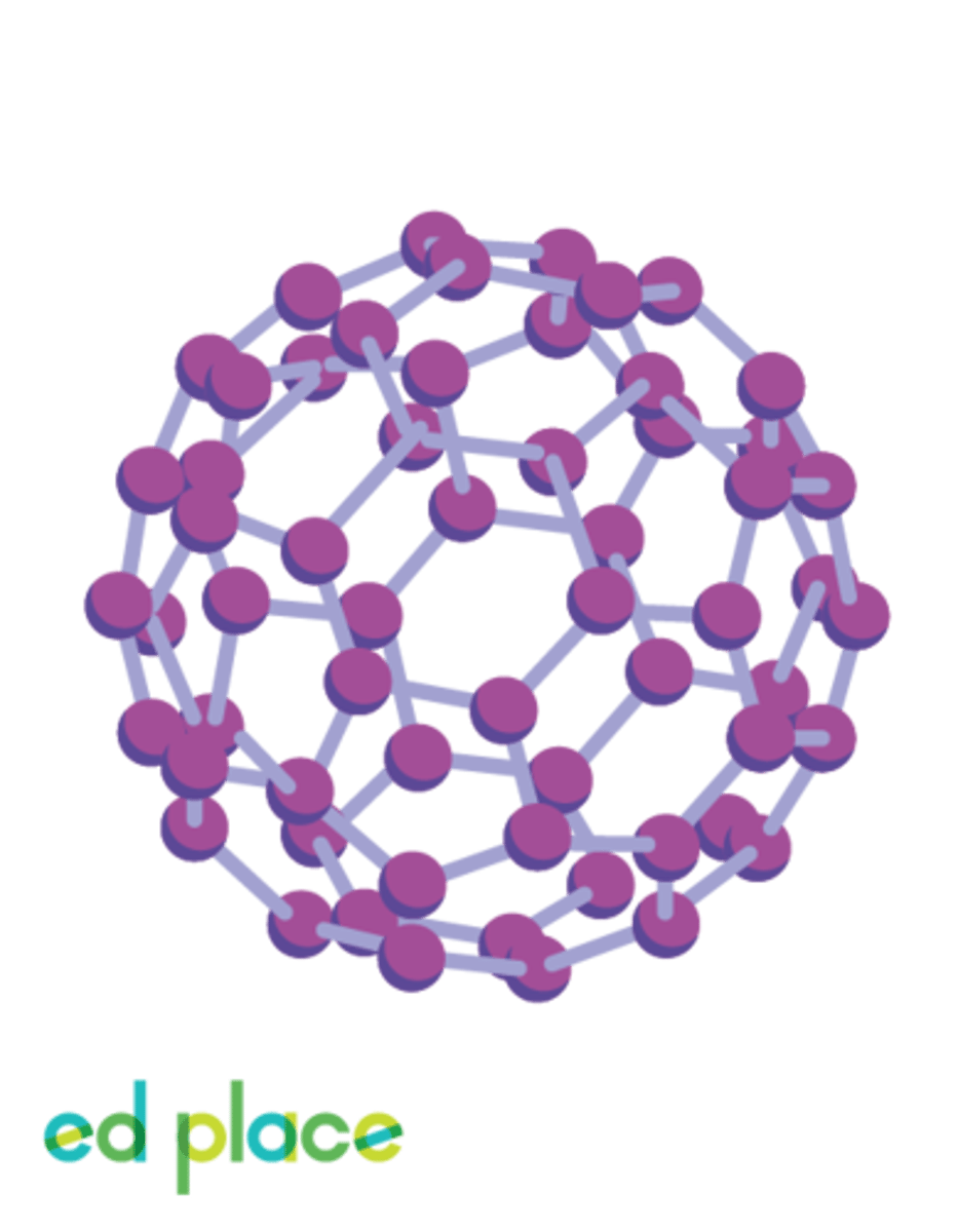 <p>Contain many atoms held together by covalent bonds and arranged as a regular lattice</p>