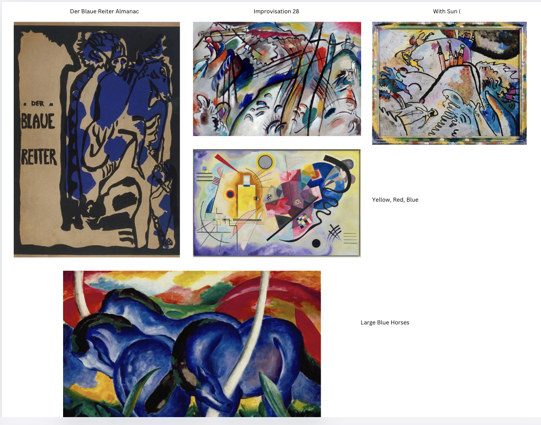 <p>Der Blaue Reiter - German Expressionism</p>