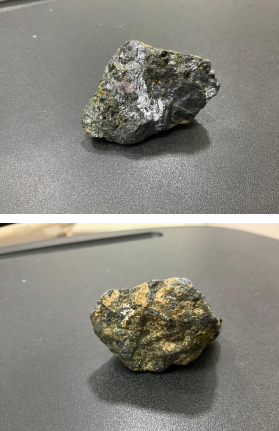 <p>what is the name of this mineral?<br>what color and number of hardness does this rock have in the Mohs hardness scale?</p>