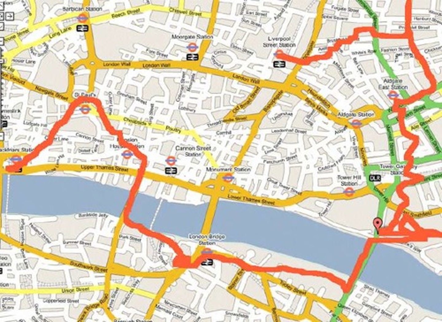 <p>n /ruːt/ hoặc /raʊt/ tuyến đường, lộ trình</p><p>path, way, track</p><p>This is the fastest route to the city center. (Đây là tuyến đường nhanh nhất đến trung tâm thành phố.)</p>