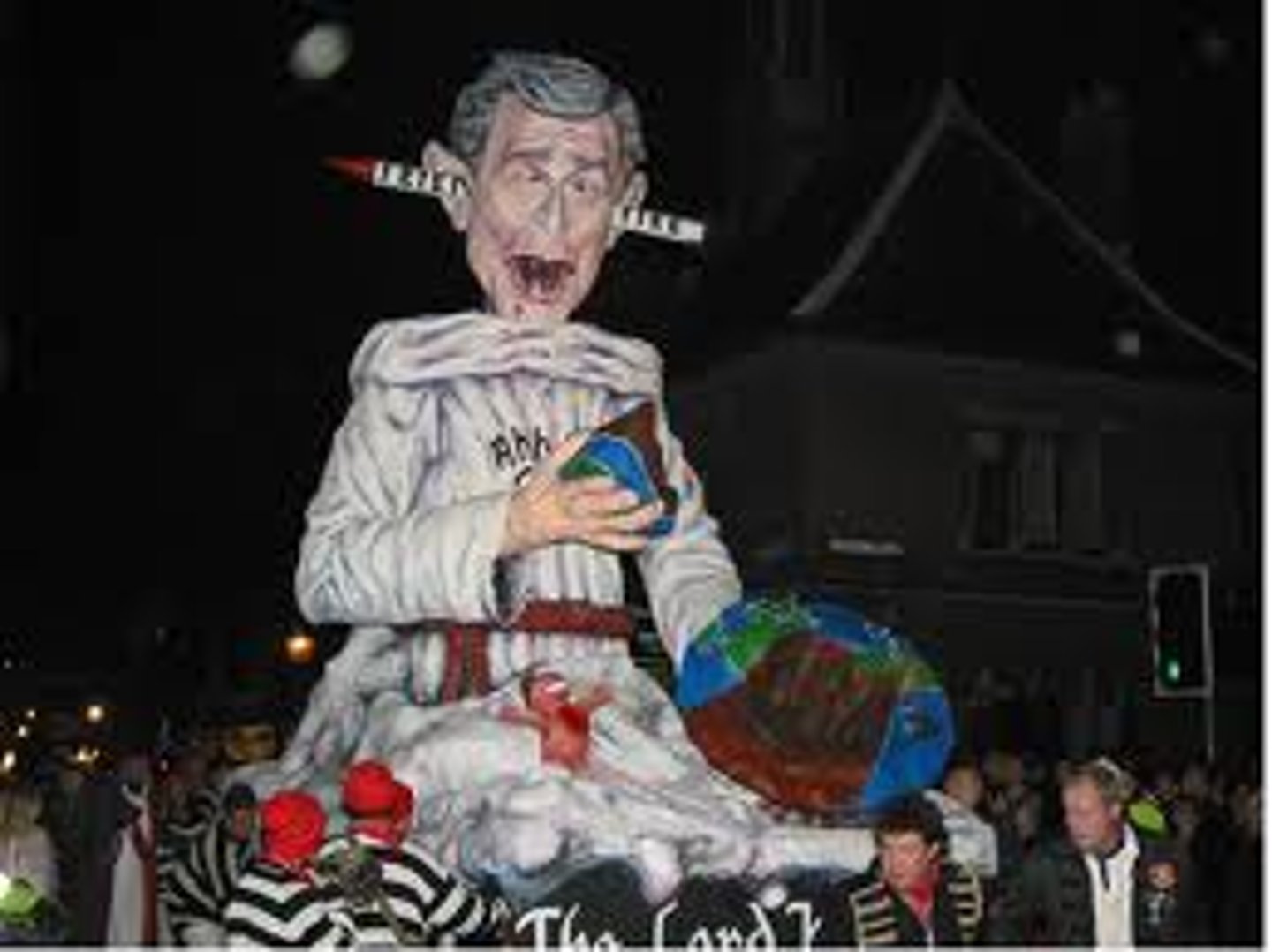 <p>A crude dummy (model) or image representing a hated person or group</p>